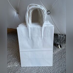 New White Gift Bags Paper Bags Set of 20 small